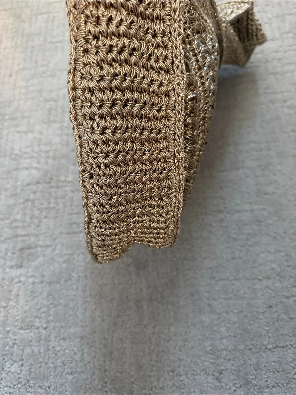 Zara Tan Woven Shoulder Bag